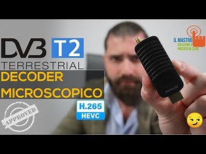 Ricevitore DVB-T2 H265 Decoder Strong Srt-82 Nuovo Digitale Terrestre cambio frequenze TV Switch Off