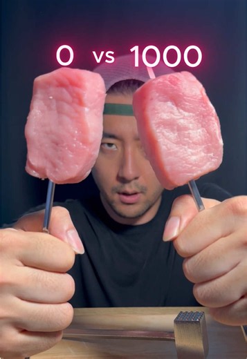 0 vs 1000 Smash Tonkatsu 🔨 #mukbang #food #cooking | food