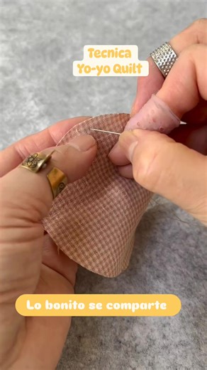 tecnica Yo-yo Quilt ya la conocías? #tutorial #costura #costurafacil #patchwork #yoyoquilt