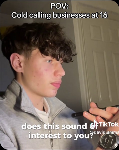 Cold calling businesses at 16 📞 #smma #agency #leadgeneration #coldcalls #entrepreneur #business #hustler #coldcalling #fyp