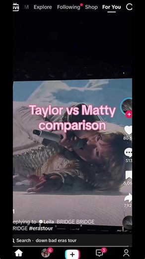 Taylor Swift Performs Like Matty: Smallest Man Comparison