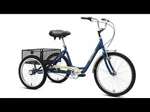 Schwinn Meridian Adult Tricycle, Three Wheel Cruiser Bike, Multiple Speeds and Electric, 26-Inch