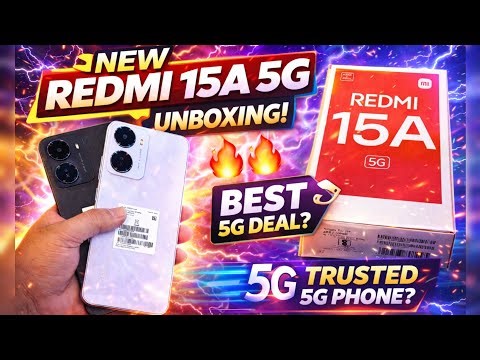Redmi 15A 5G Unboxing 🔥 Price & First Look | Best Budget 5G Phone?