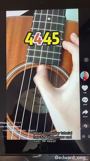 I tried learning from a TikTok Guitar Tutorial with over 32 Million Views