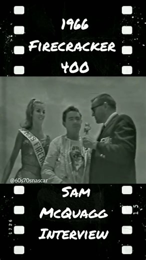 60S AND 70S NASCAR on Instagram: "Chris Economaki interviews Sam McQuagg in victory lane at Daytona International Speedway in 1966! #nascar #interview #throwback #victory #win #winning #daytonainternationalspeedway #daytona #daytonabeach #firecracker400 #motorsports #history #classics #the60s #thesixties #grandnational #grandnationals #oldschool #rarefootage"
