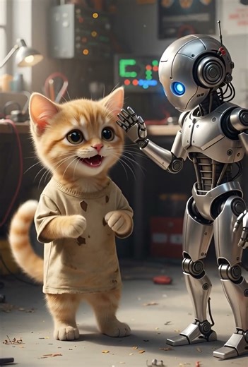 Poor Cat + AI Robot = Revenge | Emotional Animated Short #CatRevenge#AIRobot#AICartoon