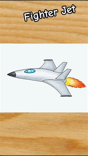 Fighter Jet Drawing ✈️ #jetplane #aeroplane #drawing #shorts