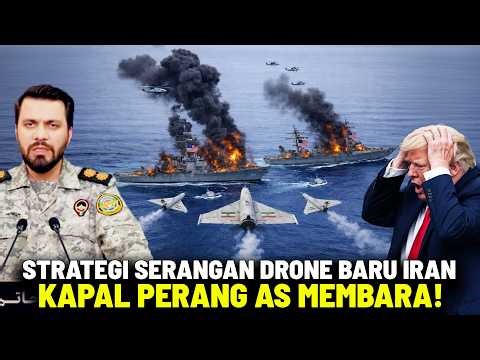 US WARSHIP SINKING IN THE STRAIT OF HORMUZ!? Iran's Drone Attack Strategy Pushes Back the America...