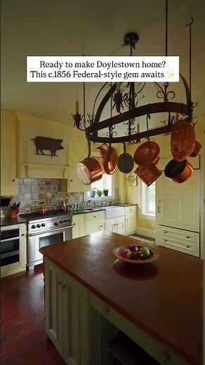 Ready to make Doylestown home? This c.1856 Federal-style gem awaits.