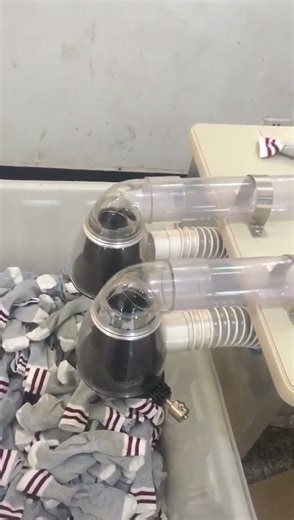 Sock thread cleaner #cleanerfillingmachine #machine #factory #packagingmachine#industrialmachine#cnc