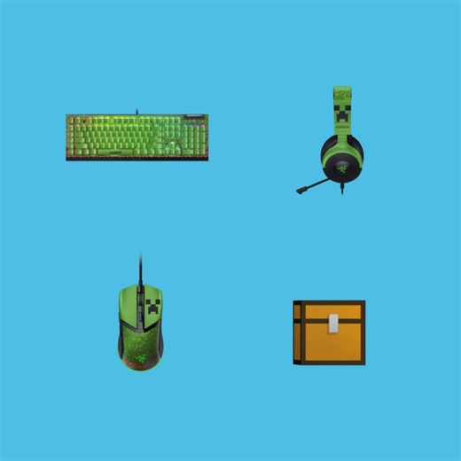 Razer Gigantus V2 M Minecraft Edition – Tấm lót chuột chơi game mềm mại, tối ưu tốc độ và độ chính xác | Razer