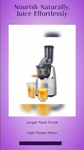 Juicer Machine, Slow Masticating Juicer with 3.2-Inch Large Feed Chute, Cold Press Juicers for Hi…