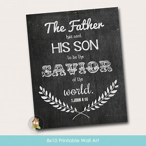 Easter Chalkboard Scripture Wall Art | Christian Bible Verse 8x10 | DIY Printable Easter Decor - Etsy UK