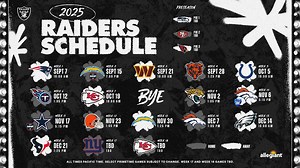 Las Vegas Raiders announce 2025 schedule