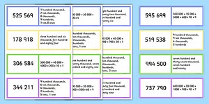 KS2 6-Digit Place Value Loop Cards