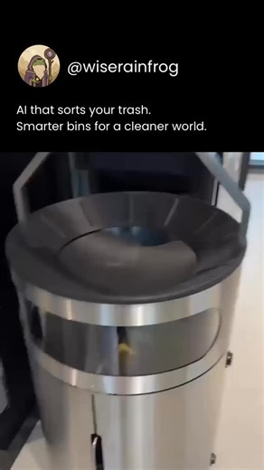 Wise Rain Frog | This smart bin uses AI to recognize and sort your trash—instantly. Whether it’s plastic, metal, or organic waste, it knows where it... | Instagram
