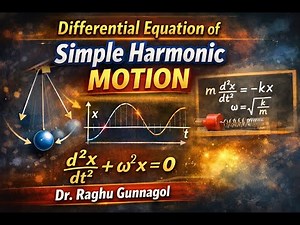 SHM Differential Equation of Simple Harminic Motion 2 VTU
