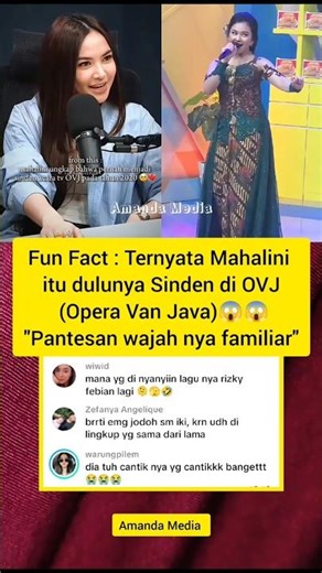 Mahalini dulunya ternyata Sinden OVJ😱 "Opera Van Java" #mahalini #artis #gosipartis #gosip