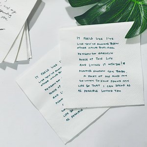 Personalized Handwritten Note Napkins, Custom 3-ply Paper - Etsy