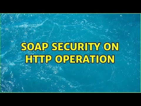 SOAP security on http operation