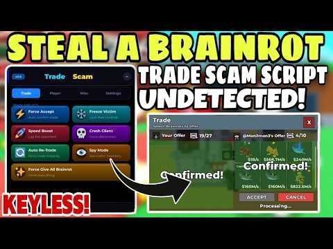 [Keyless] Steal a Brainrot Script - Freeze Trade | WORKING | AUTO ACCEPT | NOT PATCHED
