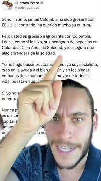 Petro responds to Trump, and things between the United States and Colombia heat up even more.