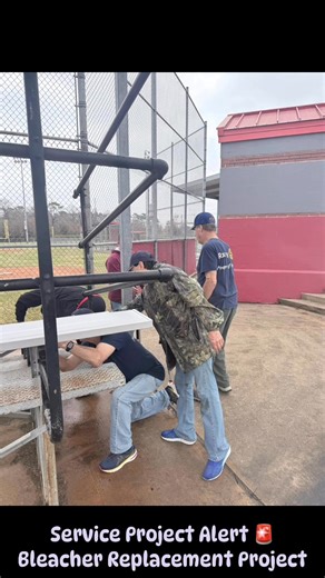 This year, we tried a fun new way to launch a service project, Rotary Shark Tank! Our Rotarians pitched project ideas, and the winning proposal received funding to move forward. The winning idea: replacing worn-out wooden bleachers with durable aluminum bleachers at the North Shore Rotary Little League Complex. Today, we partnered with the North Shore Little League and Challenger Division to install aluminum bleachers at three fields. It was incredible to see everyone come together to meet a rea