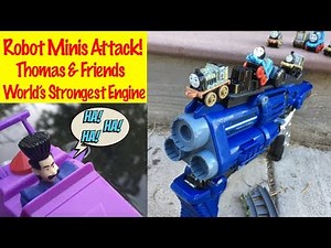 Attack of the Mini Robots - Thomas and Friends World's Strongest Engine with Toy Trains