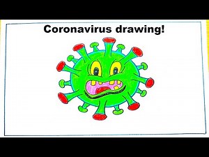 coronavirus drawing easy and simple steps | science drawing academy