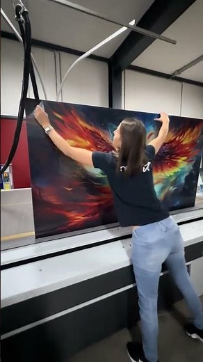 Plexiglas schilderij met feniks | Kracht, vuur en beweging aan de muur - Nikkel Art