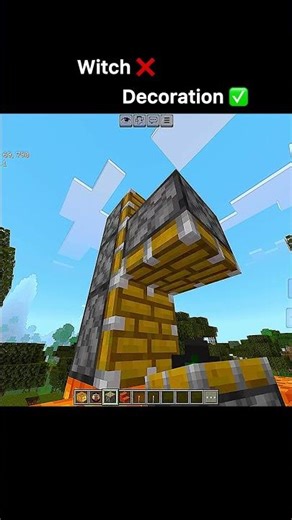 Minecraft witch hat #shorts