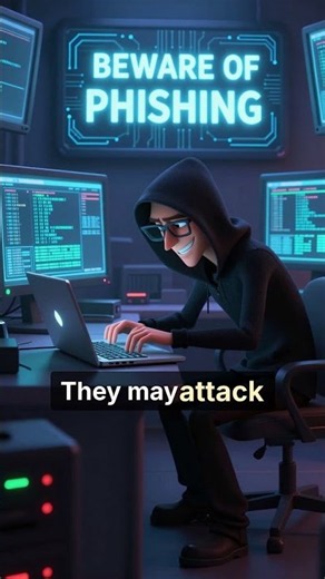 Phishing Explained in 60 Seconds: How Hackers Trick YOU! 🚨 | Cybersecurity Tips