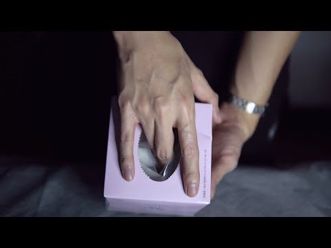 Tissue box touching and tapping ASMR