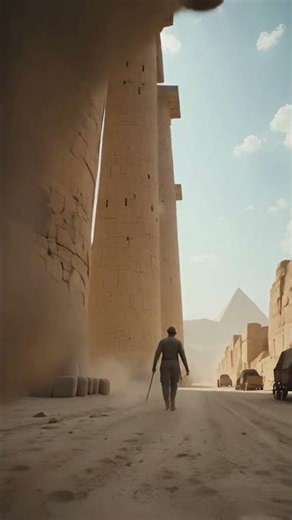 😱 Did Giants Build the Pyramids? The Ancient Myth Explained! 👣🏺 #midjourney #ancientegypt #history