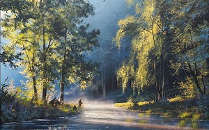 Yushkevich Victor / 写实风景画~清晨的宁静时光