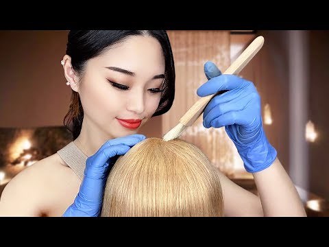 [ASMR] Relaxing Hair Dye Treatment