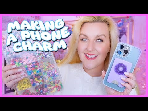 how to make trendy diy phone charms 🎄🎉🎁✨