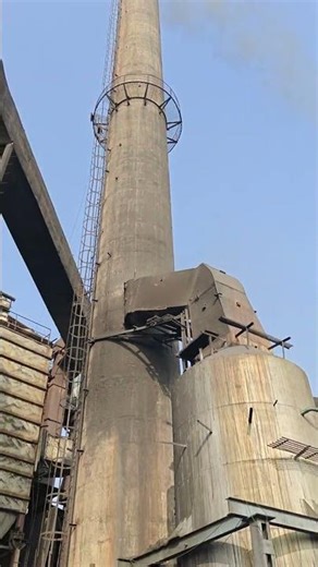 papa mill boiler unit and chimney cleaning outlet SO2 #papermill #papercraft #airpollution