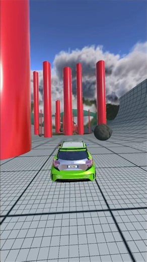 Extreme Car Crash Test 😱 What Happens at Full Speed? #shorts