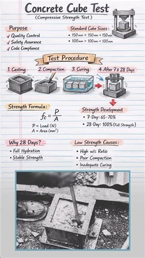 Concrete Cube Test/Compressive Strength Test/Test Procedure #civilengineering #basicmaths
