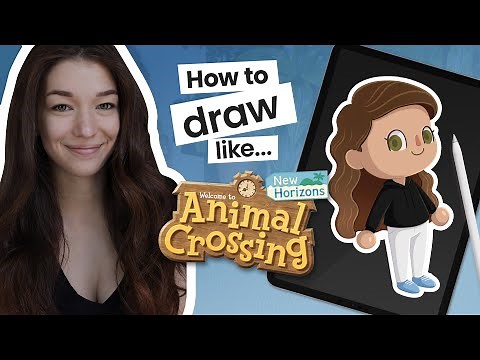 How To Draw Like Animal Crossing • Tutorial • With Template • Cute Cartoon Characters