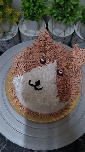 Dog cake design #puppy cake design#ytshorts#tranding#shortsfeed#viral#cake#cakeart#cakedecorating
