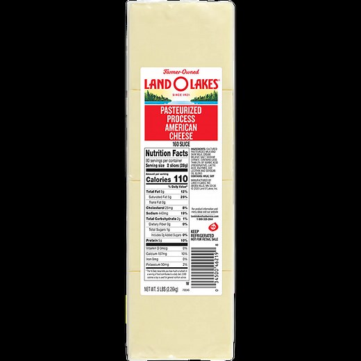Land O Lakes® American Cheese Slices, White, 160