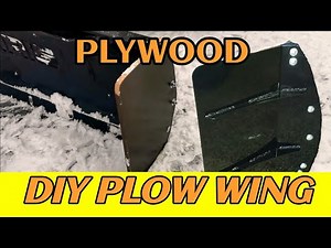 PLOWING SNOW WITH HOMEMADE PLOW WING