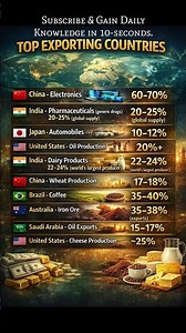 Top 10 Exporting countries in the world #facts #economics #globaleconomy #shorts #growth #improving