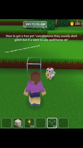 How to get a pet in block craft 3D free *glitches out*