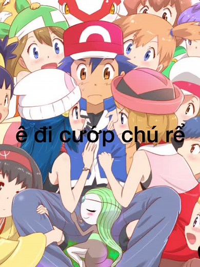 Animated Pokémon Characters in Colorful Scenes