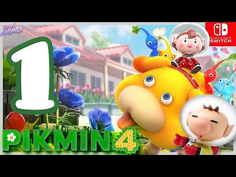 Pikmin 4 Full Walkthrough Part 1 Welcome to Earth (Nintendo Switch) co-op Gameplay