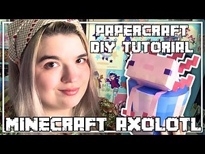 DIY Minecraft Axolotl out of Paper (easy!)