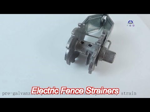 efa050 pre galvanised plate spring clip electric fence strainer